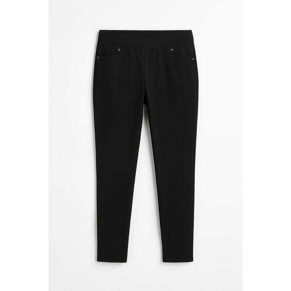 Maurices Pull On Black Pants L - Picture 2 of 8